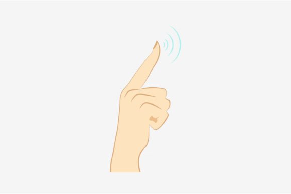 Download Pointing Index Finger and Signal Waves - Finger Collection