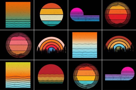 Download Grunge Retro Sunset Background - Sunset background Collection
