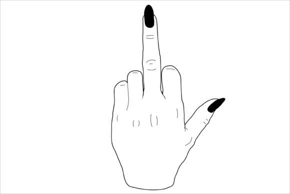 Download Womans Hand Middle Finger Hand - Finger Collection