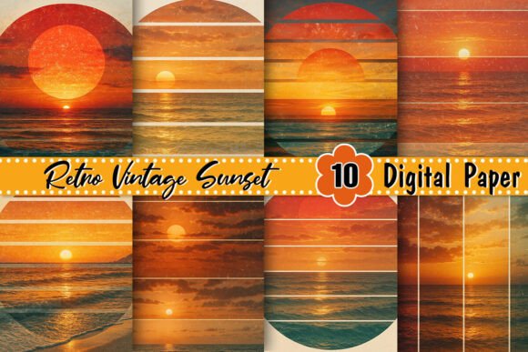 Download Retro Vintage Sunset Background - Sunset background Collection